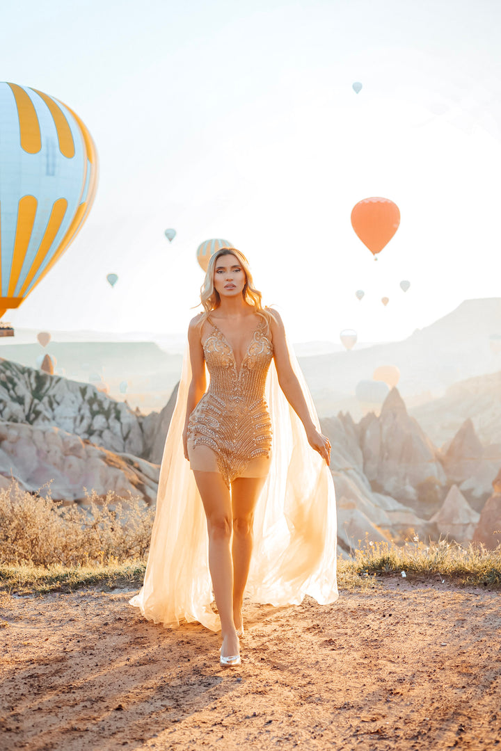 Sola stone and crystal dress