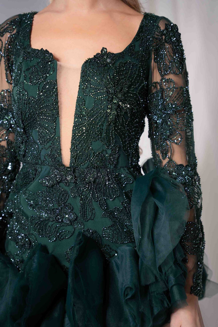 Rochie cu volane Salma