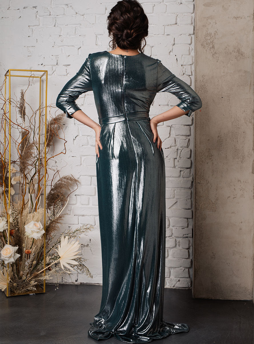 Rochie de seara din lurex Accalia