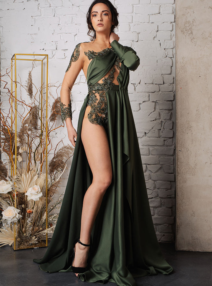 Chalisto bodysuit evening dress