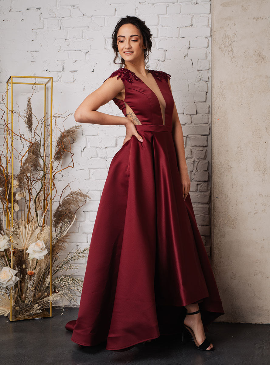 Ligeia asymmetric evening dress – Georgiana Iordache