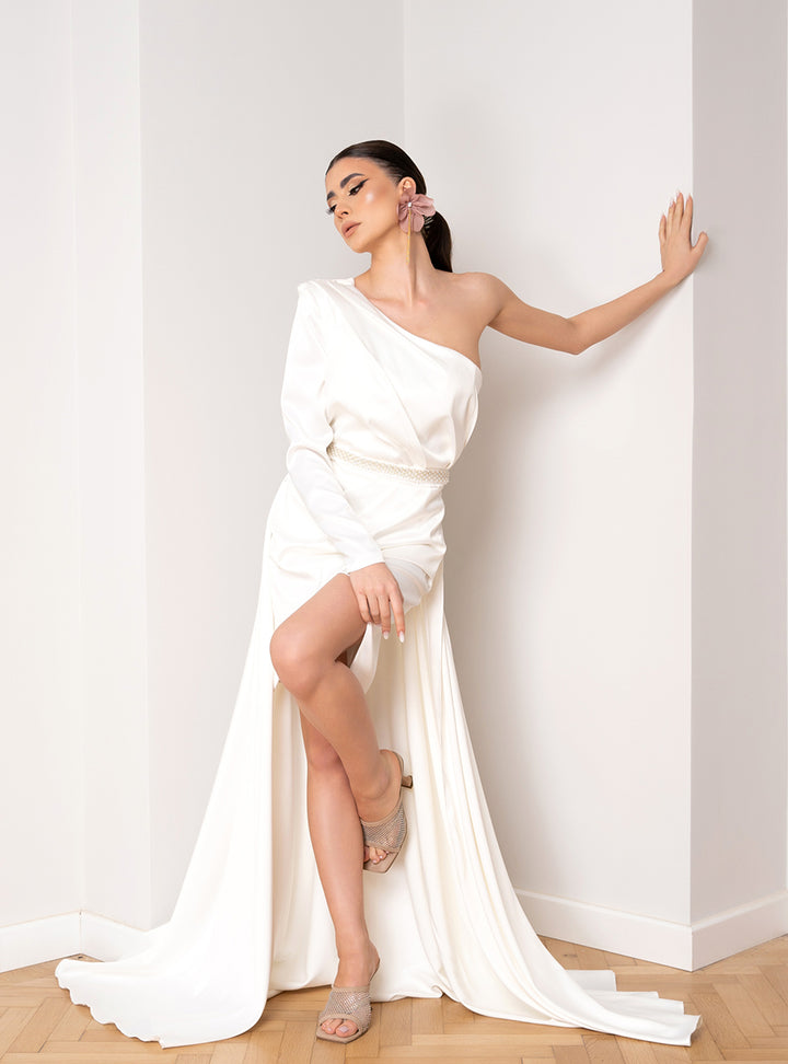 Rochie cu trena detasabila Lalia