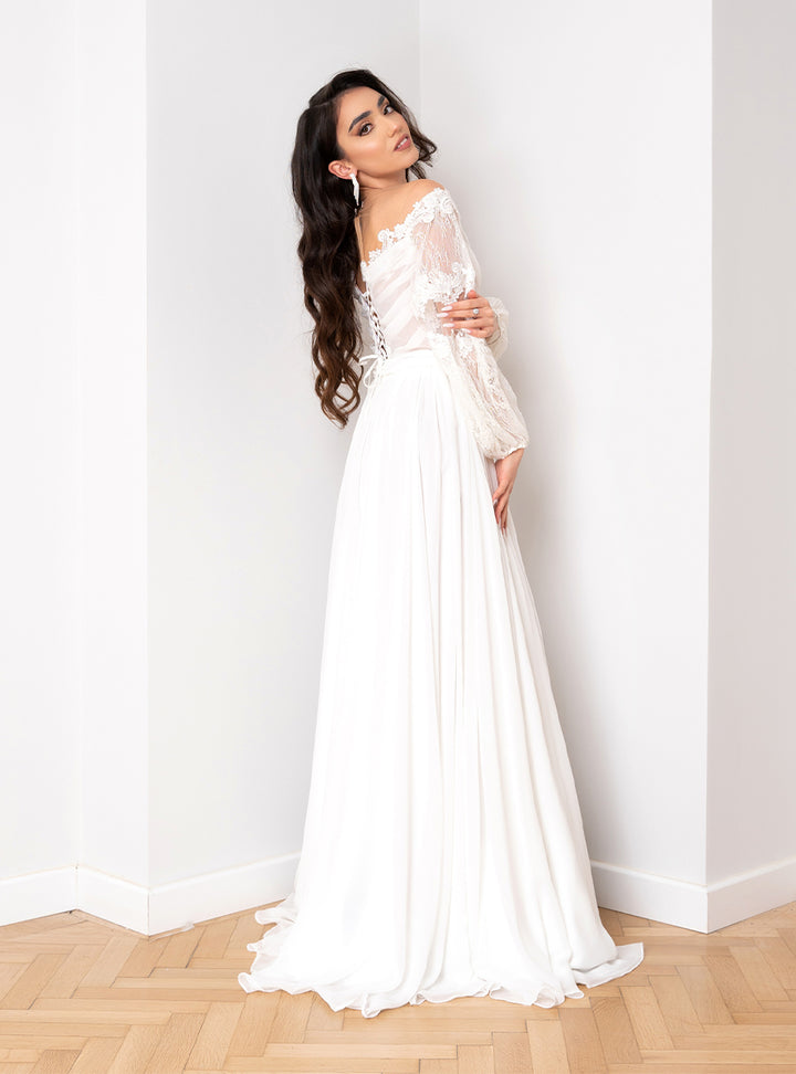Rochie de mireasa boho chic Naina