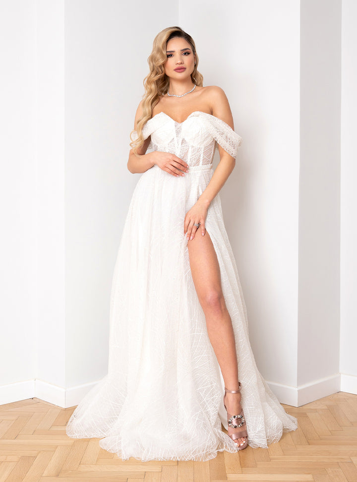 Rochie de mireasa cu sclipici Bria