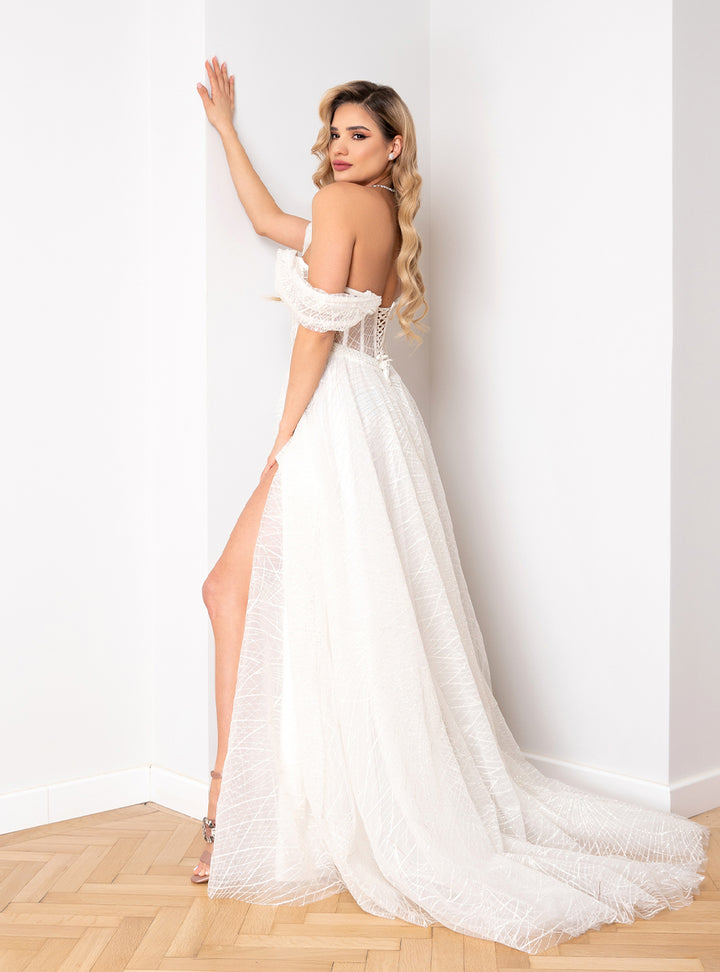 Rochie de mireasa cu sclipici Bria