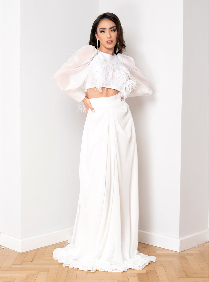 Rochie de mireasa din 2 piese Gazel