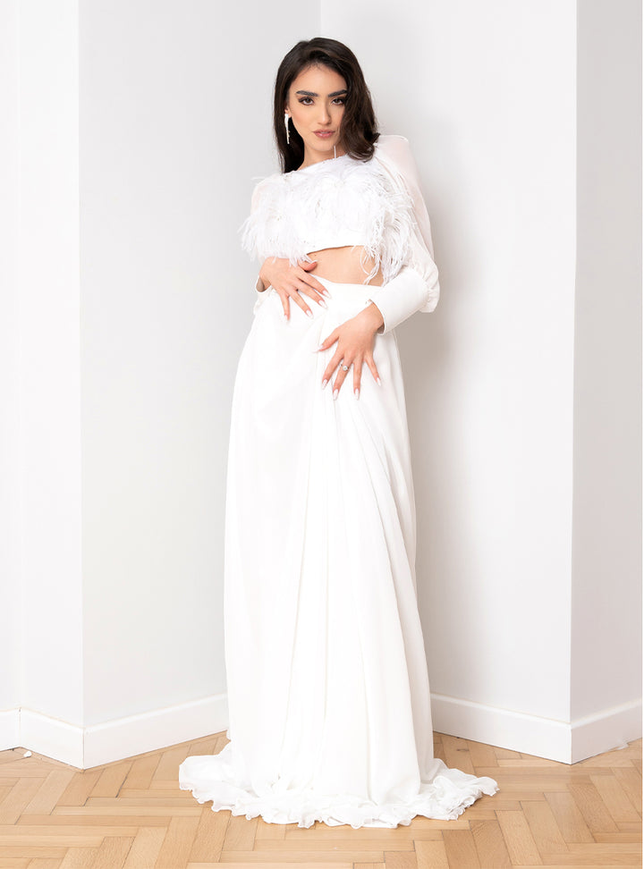 Rochie de mireasa din 2 piese Gazel