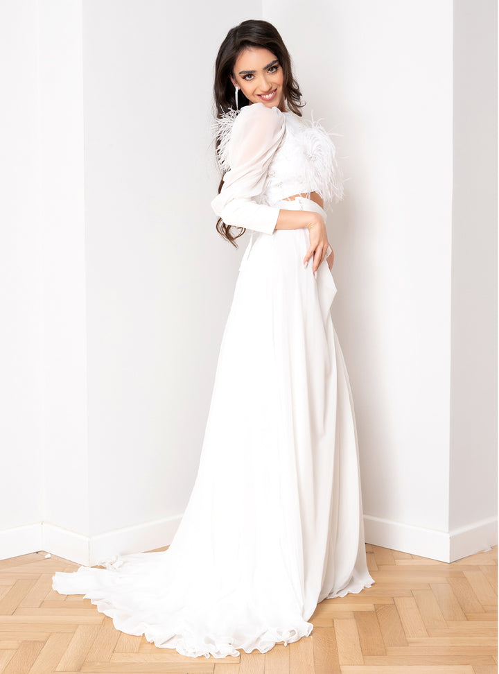 Rochie de mireasa din 2 piese Gazel