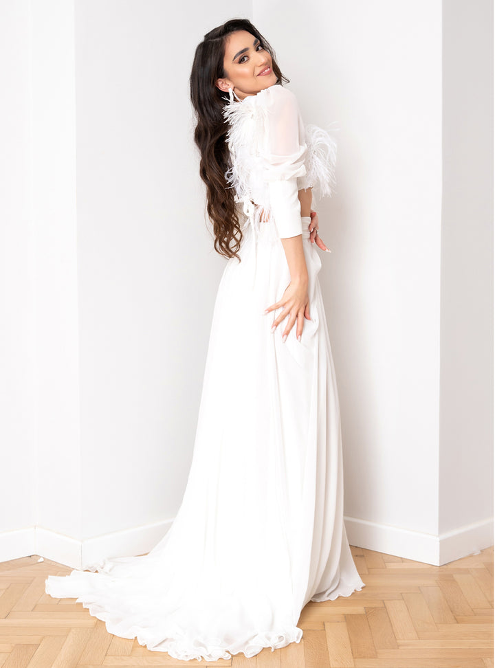 Rochie de mireasa din 2 piese Gazel