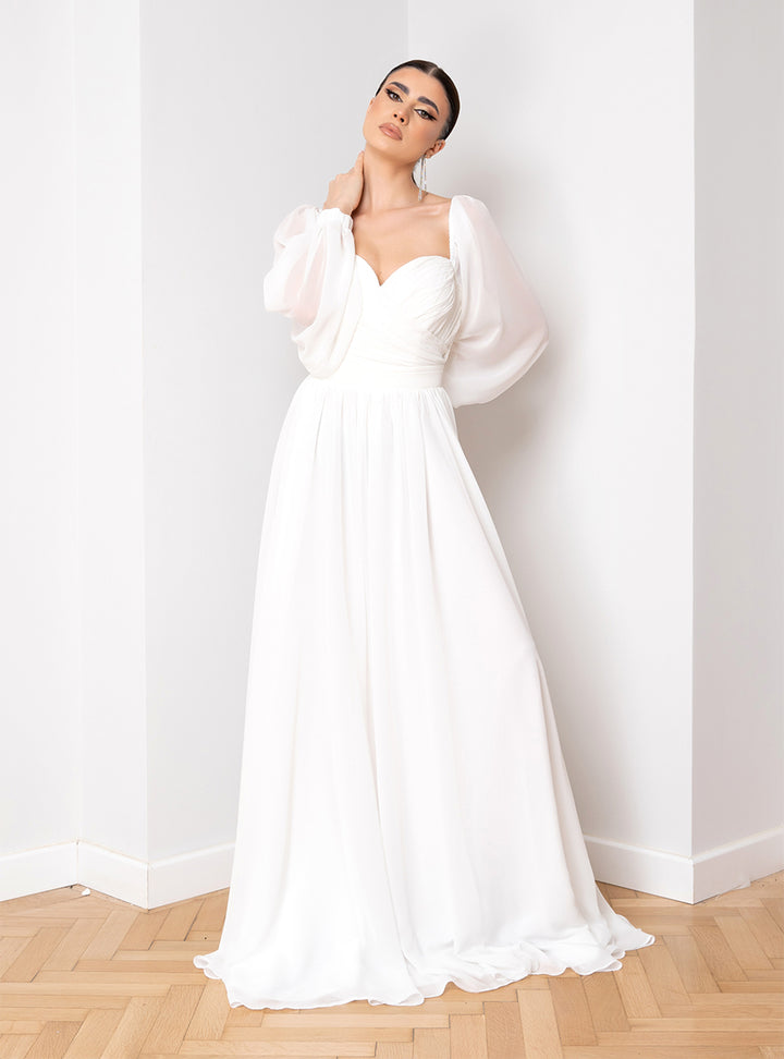 Rochie de mireasa din voal Dineris