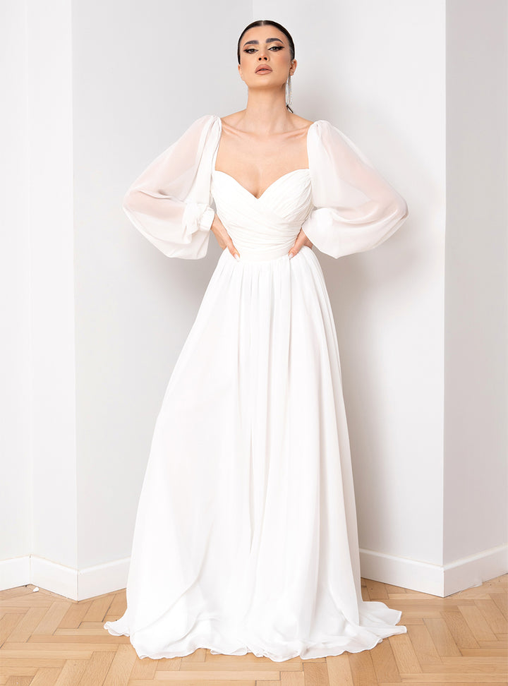 Rochie de mireasa din voal Dineris
