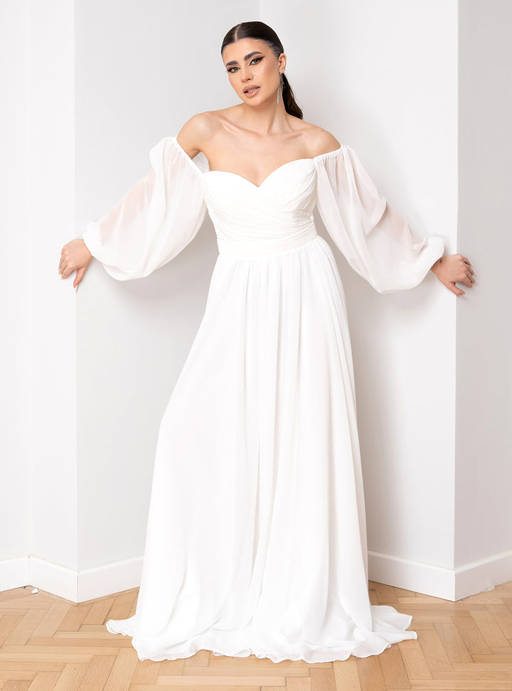Rochie de mireasa din voal Dineris