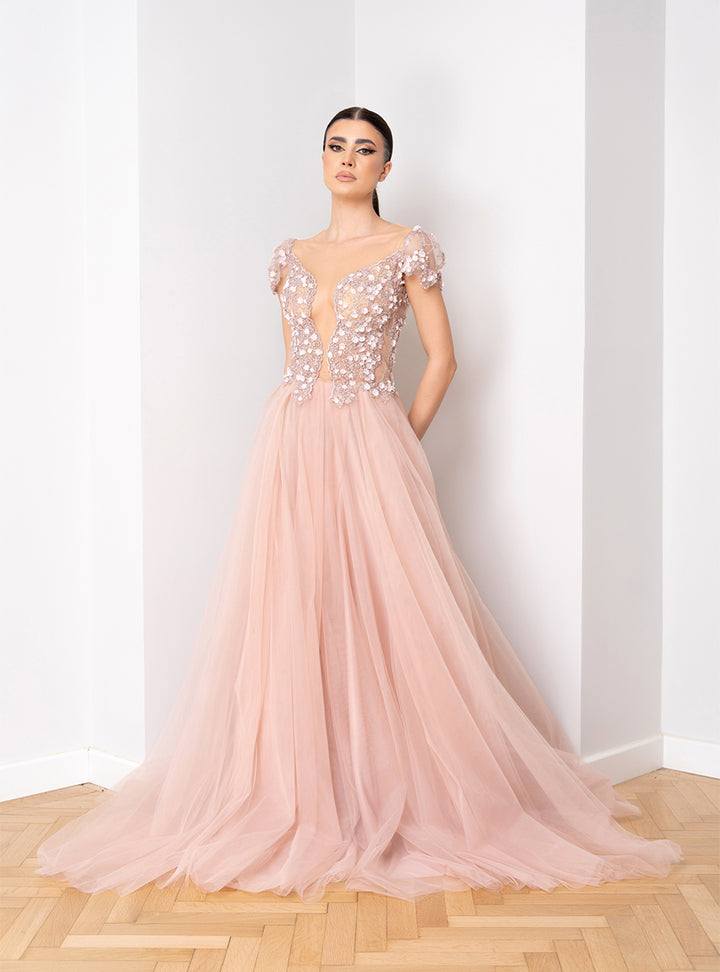 Arianne tulle evening dress