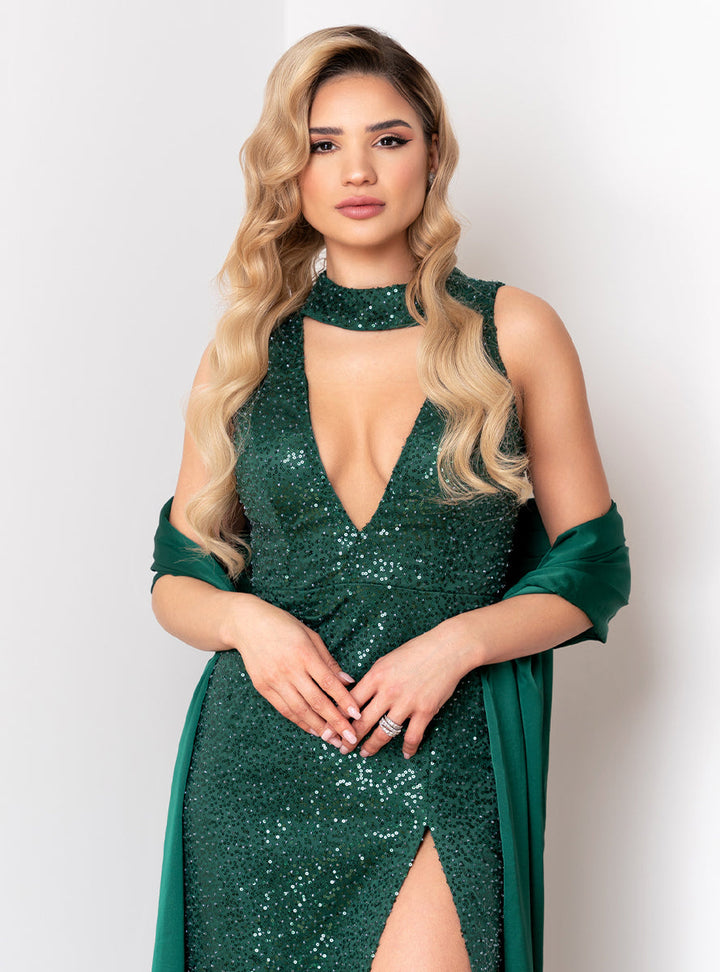 Rochie lunga cu sal Neferis