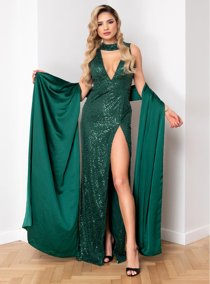 Rochie lunga cu sal Neferis