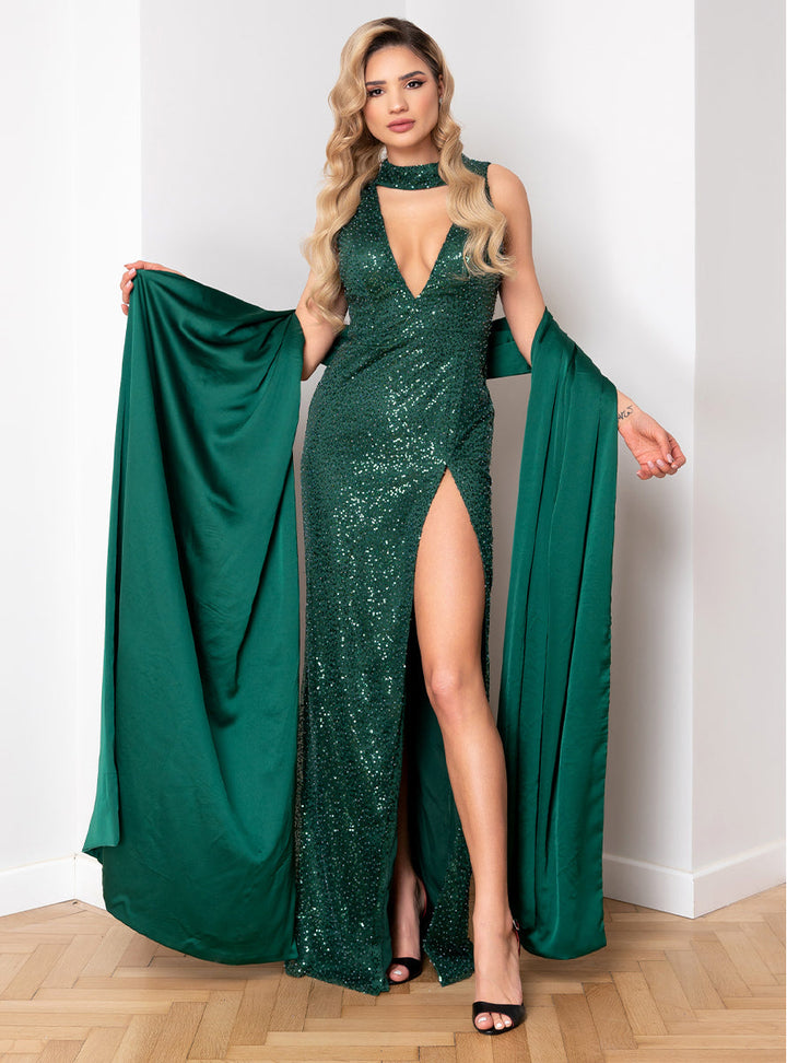 Rochie lunga cu sal Neferis