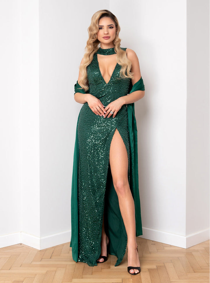 Rochie lunga cu sal Neferis