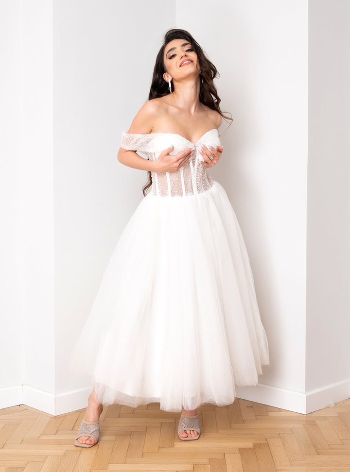 Rochie scurta din tulle Tulula