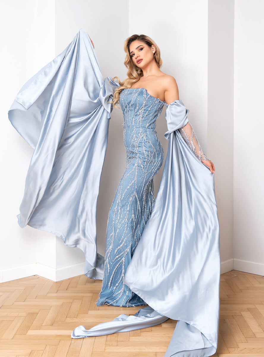 Barbara long mermaid dress