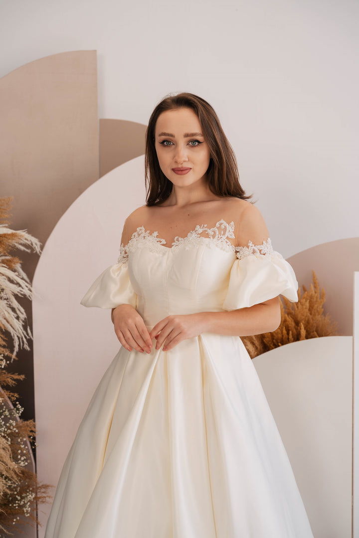 Rochie de cununie din tafta Dyana