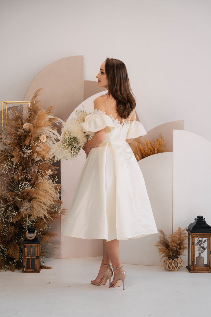 Rochie de cununie din tafta Dyana