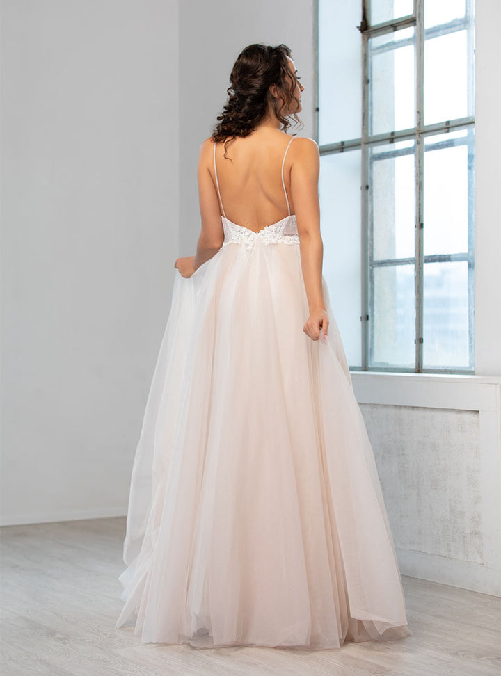 A-line Heli wedding dress