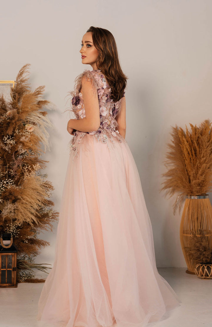 Rochie de seara cu broderie 3D Alisa