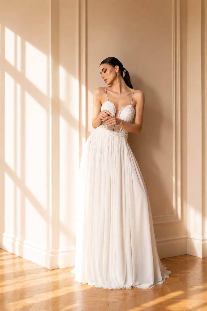 Rochie de mireasa dreapta Mineli