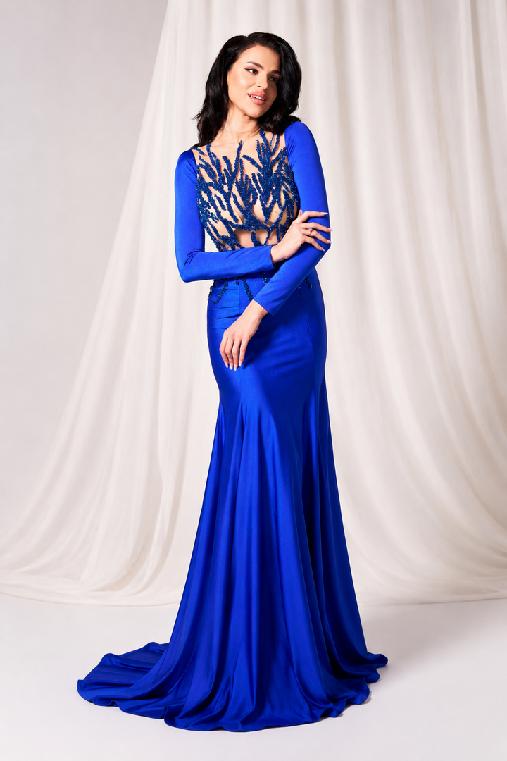 Rochie sirena cu maneca lunga Gabrielle