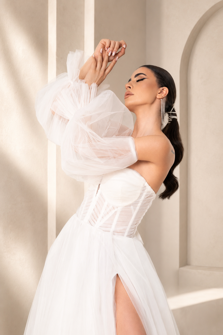 Rochie mireasa din tulle Despina