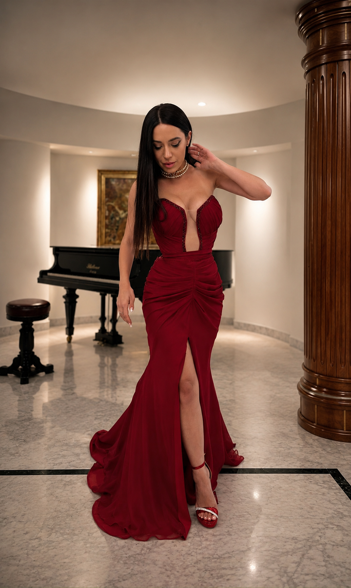 Rochie fronsata pe corp Misha