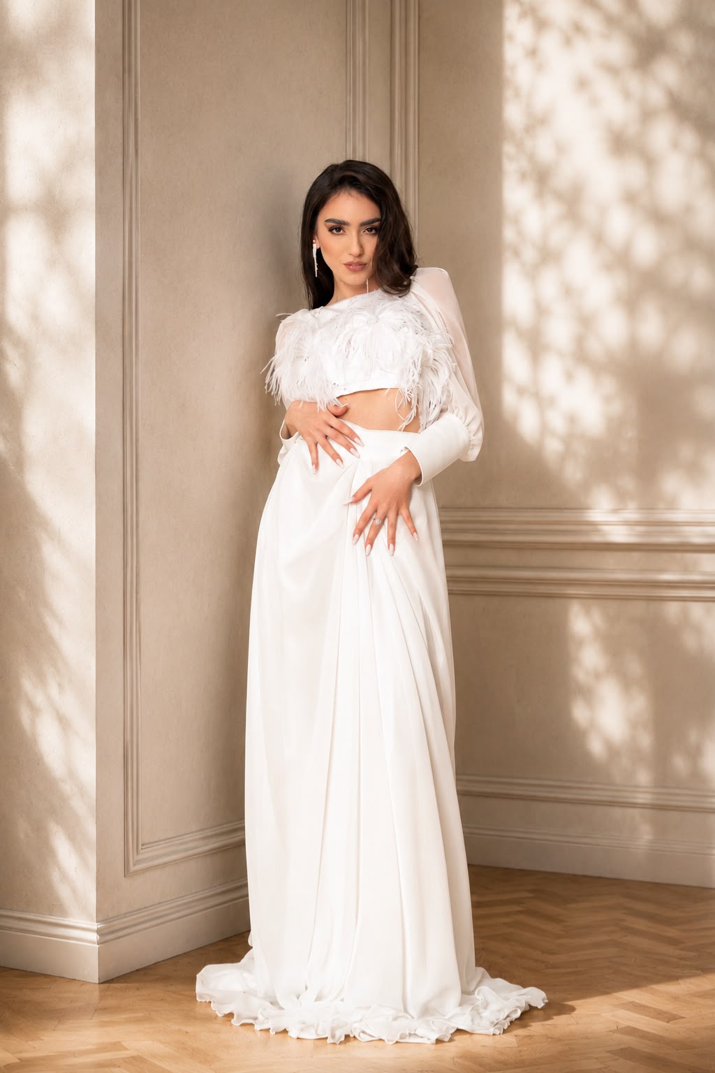 Rochie de mireasa din 2 piese Gazel
