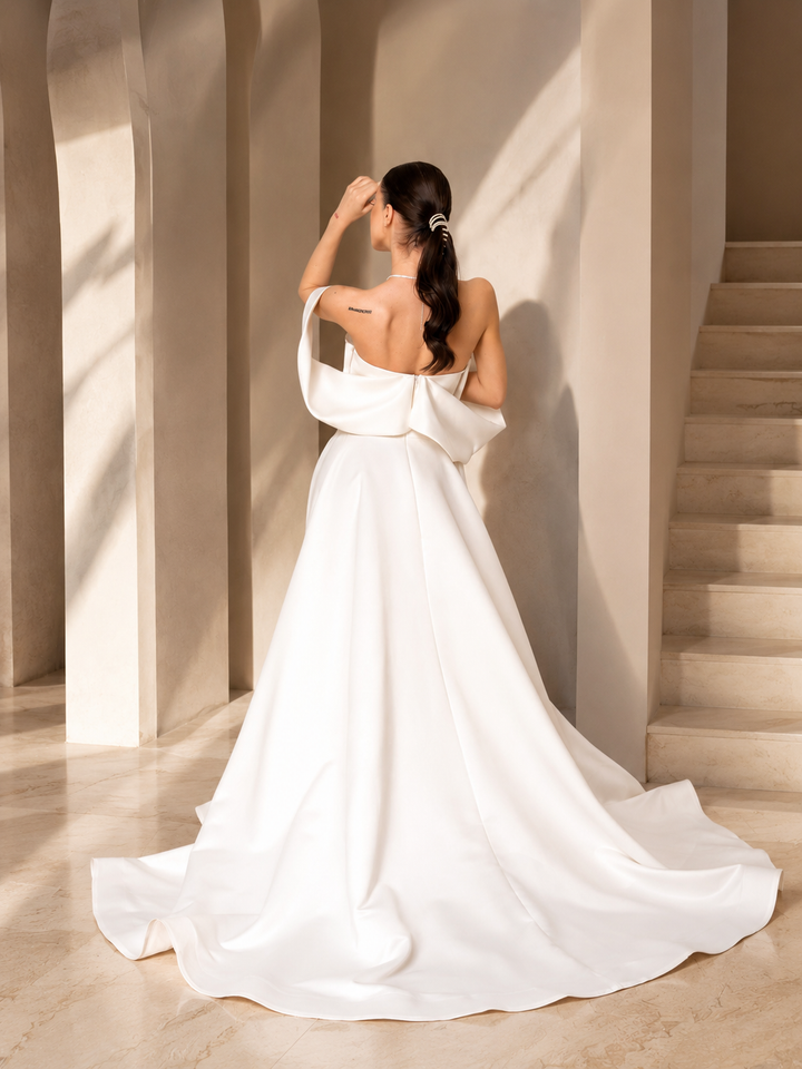 Rochie de mireasa tafta Silveris