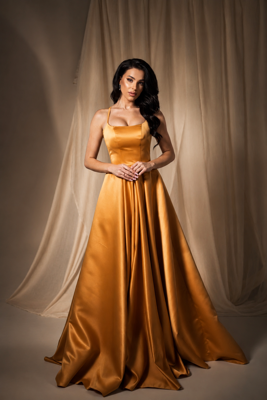 Rochie lunga din tafta Mireya