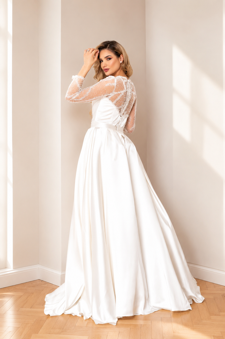 Rochie de mireasa cu trena detasabila Alisse