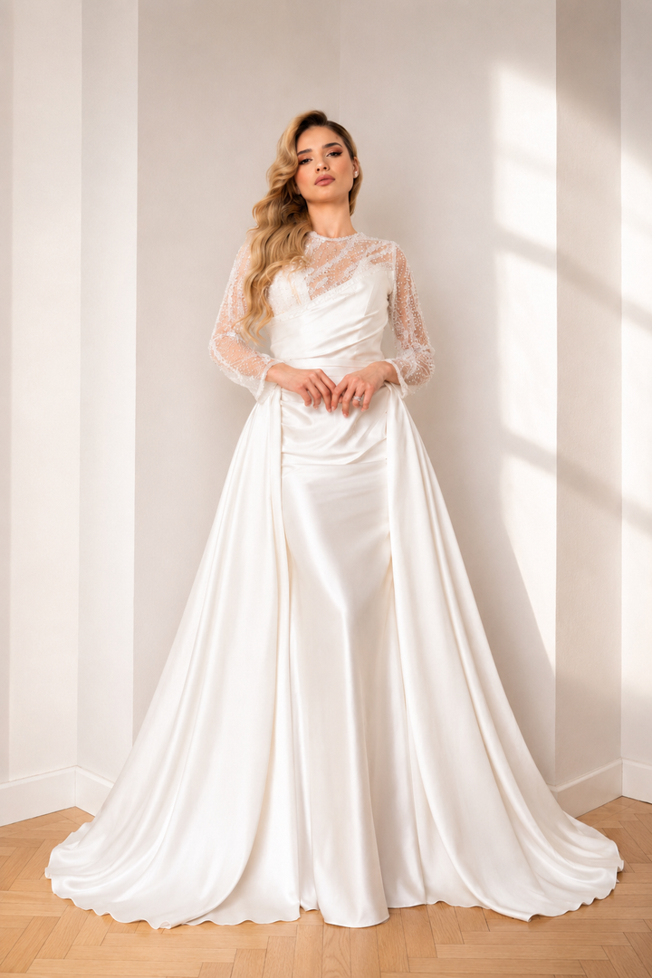 Rochie de mireasa cu trena detasabila Alisse