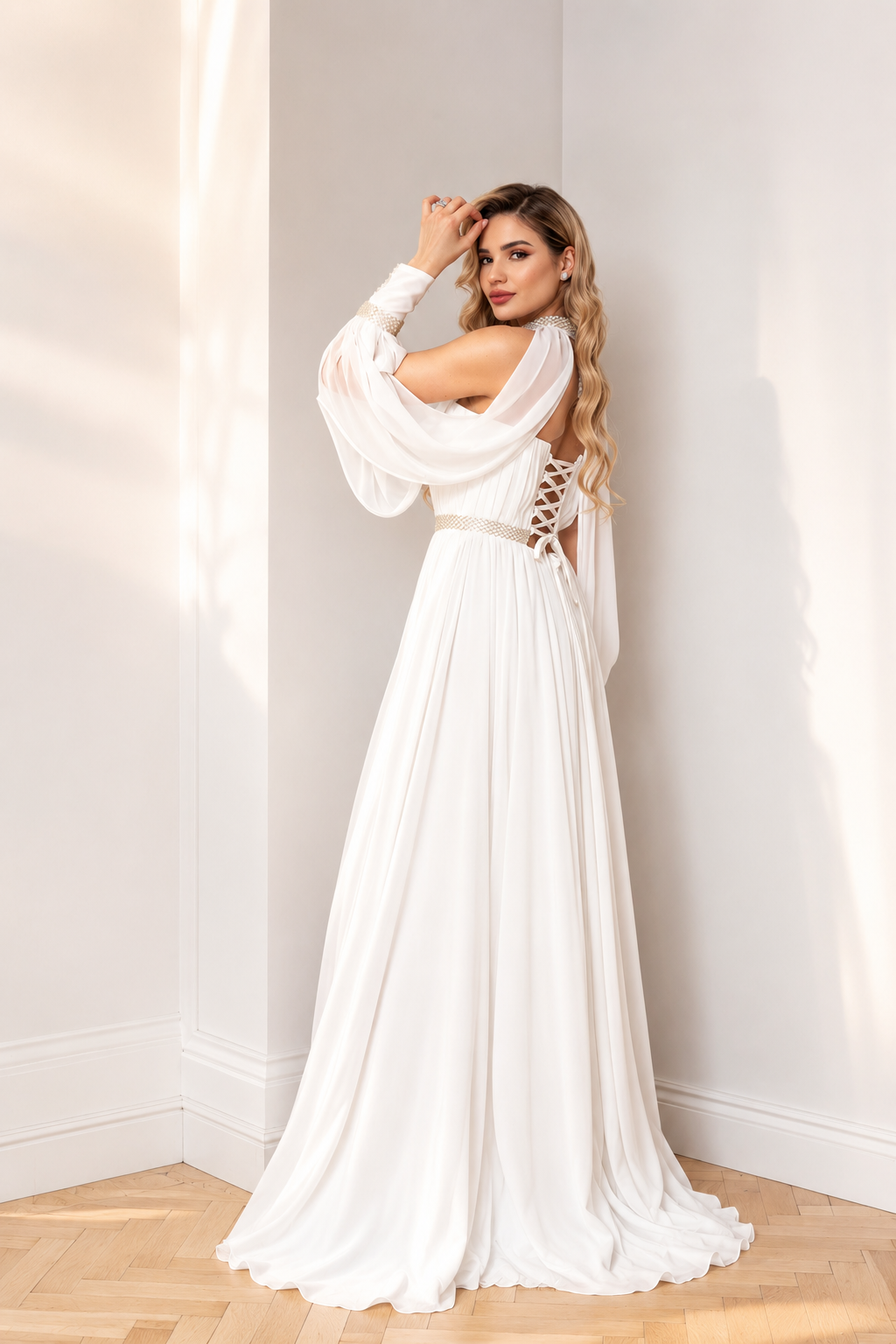 Olimpia veil wedding dress