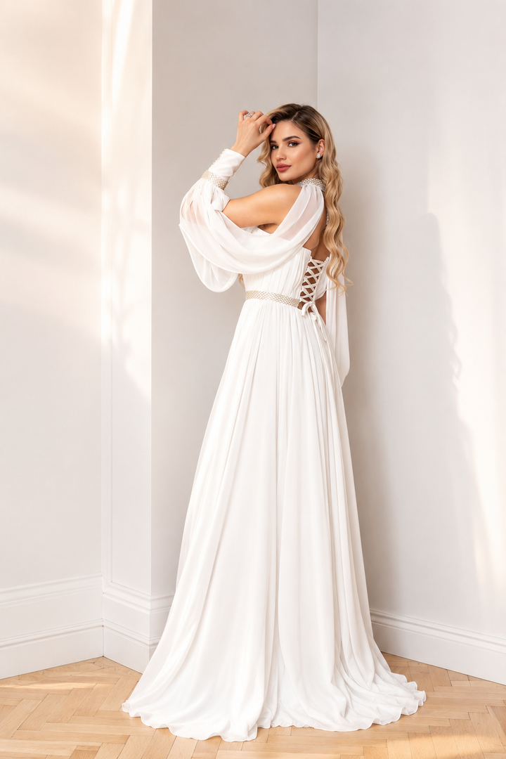 Olimpia veil wedding dress