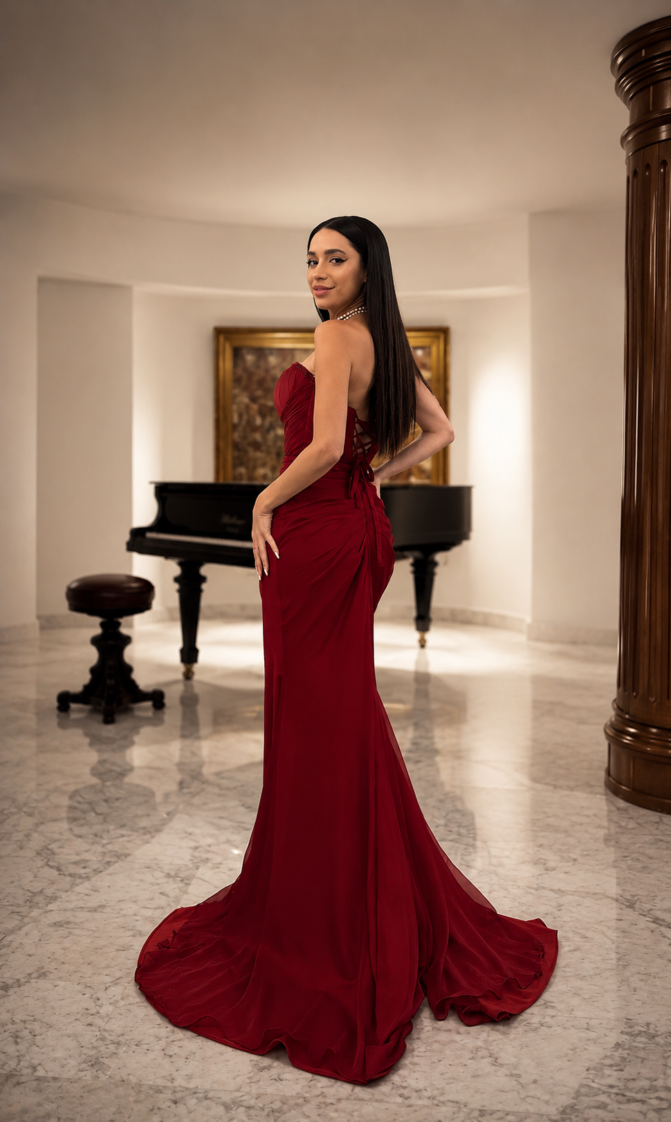 Rochie fronsata pe corp Misha