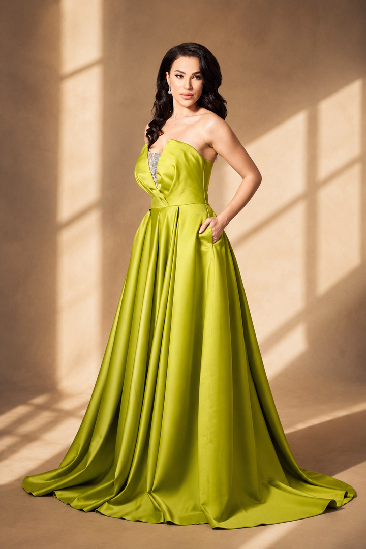 Rochie structurata din tafta Esmera