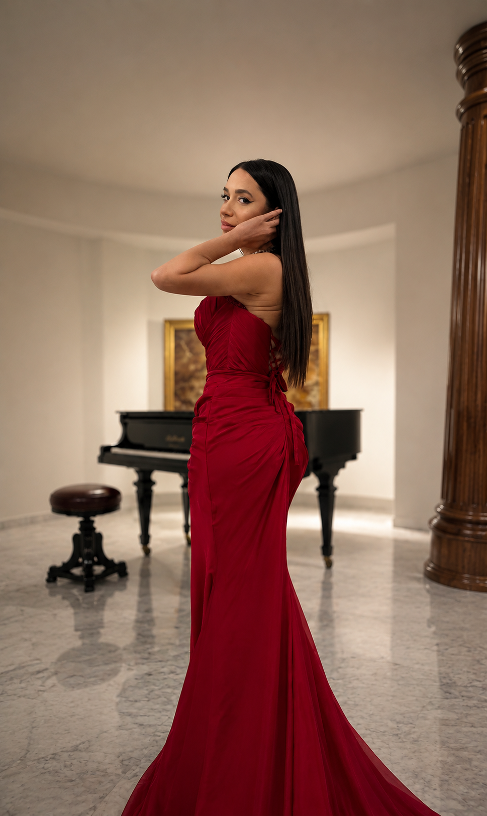 Rochie fronsata pe corp Misha
