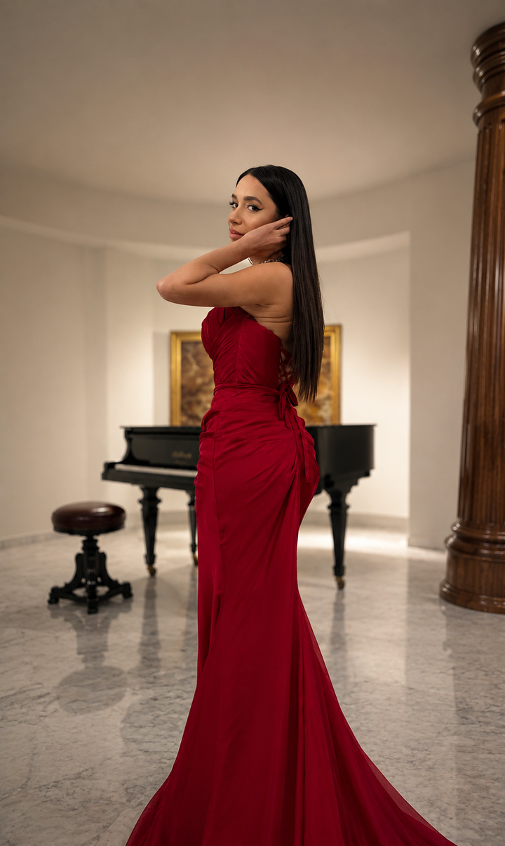 Rochie fronsata pe corp Misha