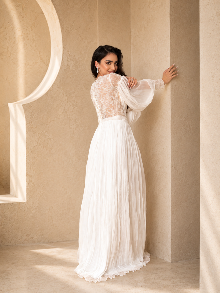 Rochie de mireasa matase Elenis