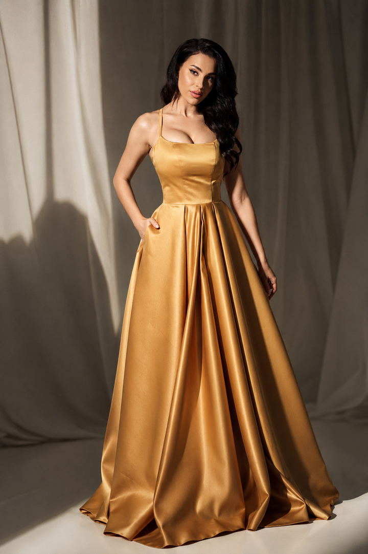 Rochie lunga din tafta Mireya