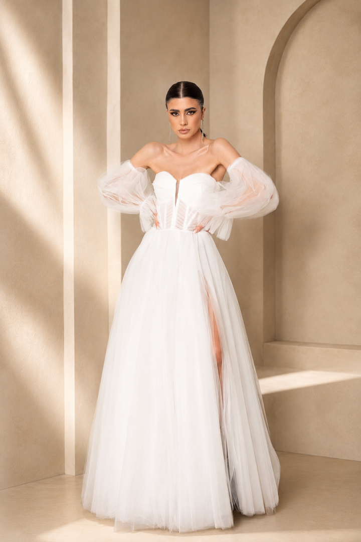 Rochie mireasa din tulle Despina