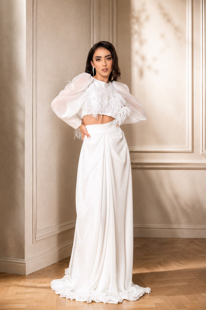 Rochie de mireasa din 2 piese Gazel