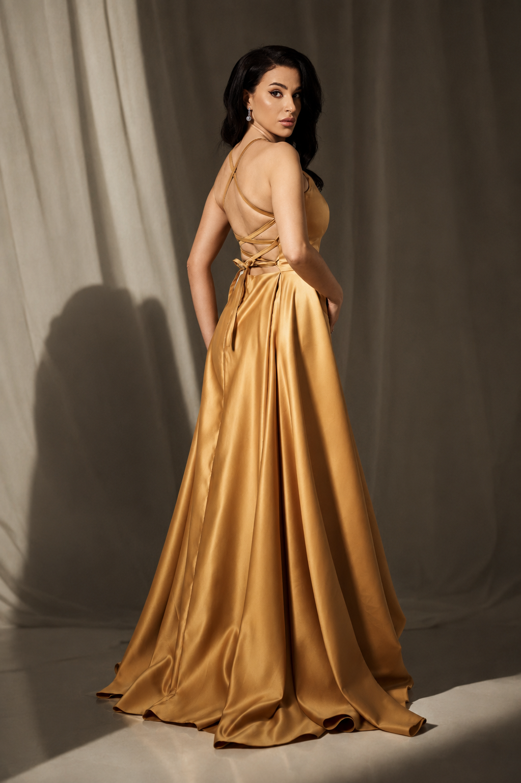 Rochie lunga din tafta Mireya
