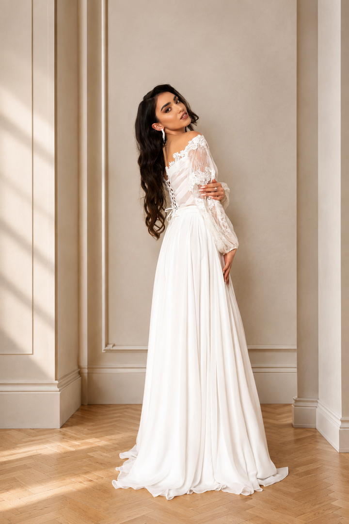 Rochie de mireasa boho chic Naina
