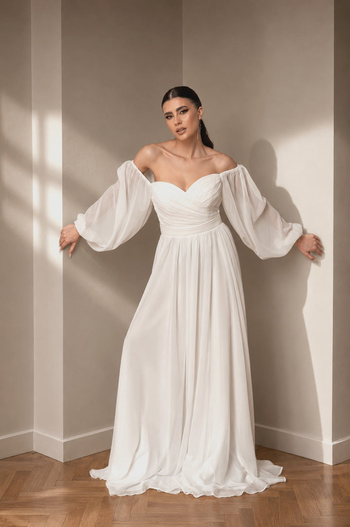 Rochie de mireasa din voal Dineris