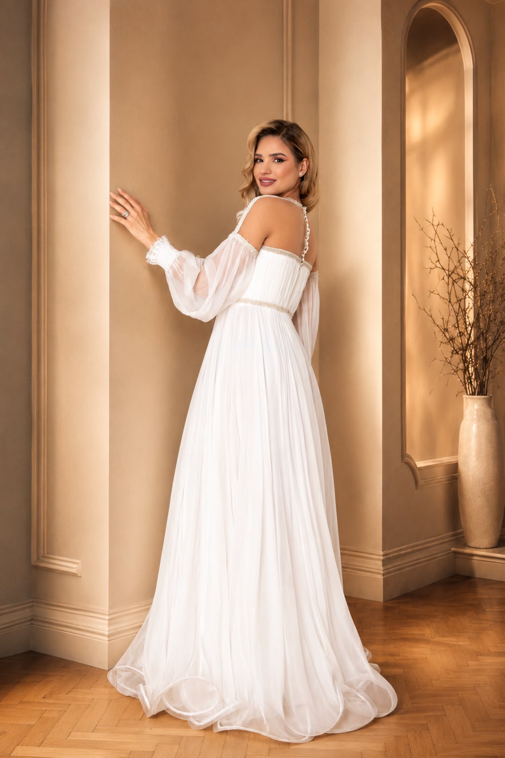 Rochie de mireasa matase Acasia